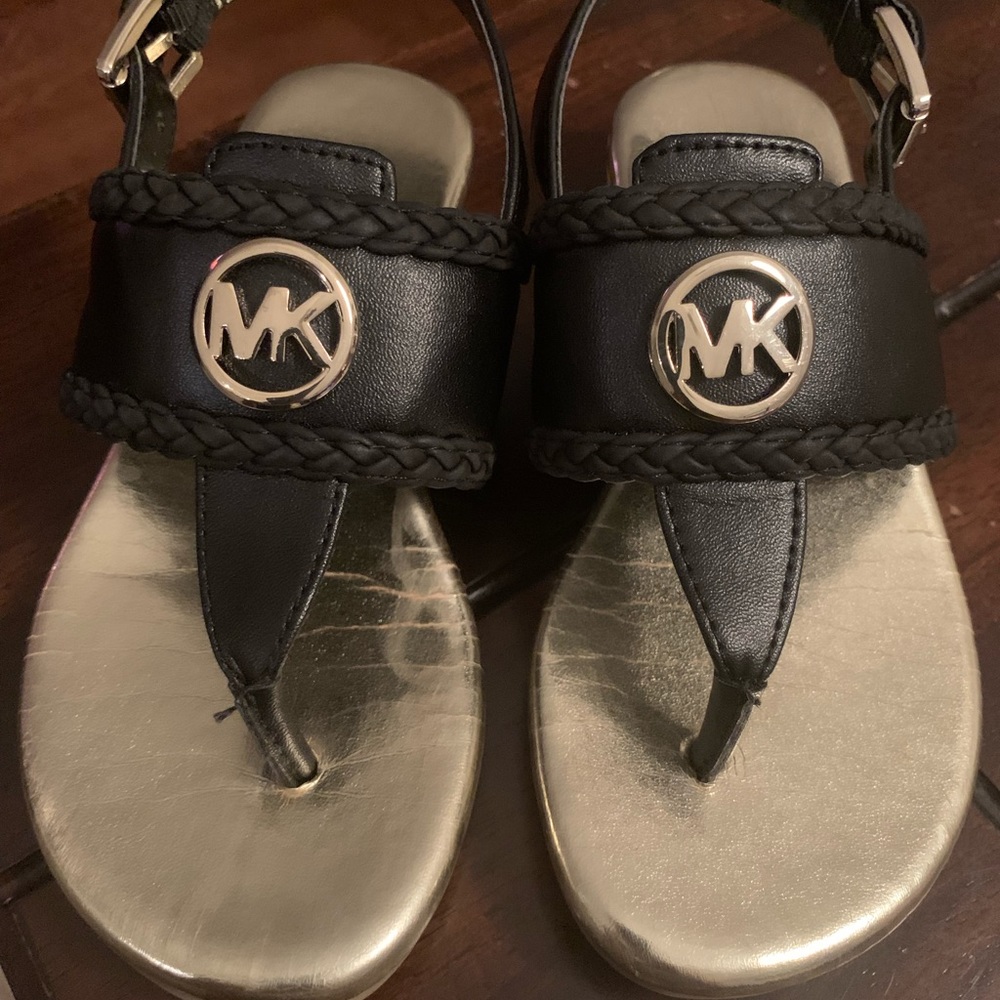 Toddler Girls Michael Kors Black Sandals